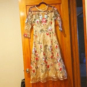 Midi floral dress